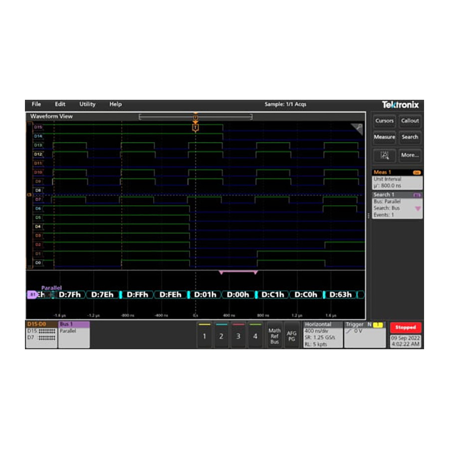 Tektronix SUP2-MSO MSO Option, P6316 16 Channel Logic Probe, Flying Leads and Grabbers, 2 Series MSO