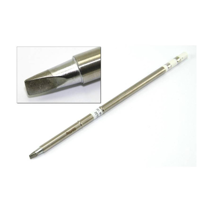 TestEquity: Hakko T15-DL32 Soldering Tip, Long Chisel, 3.2 mm x 10