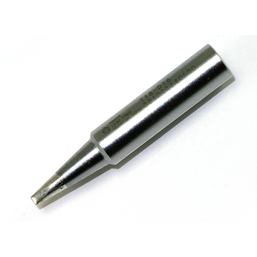 TestEquity: Hakko T18-D16 Soldering Tip, Chisel, 1.60mm x 14.5 mm