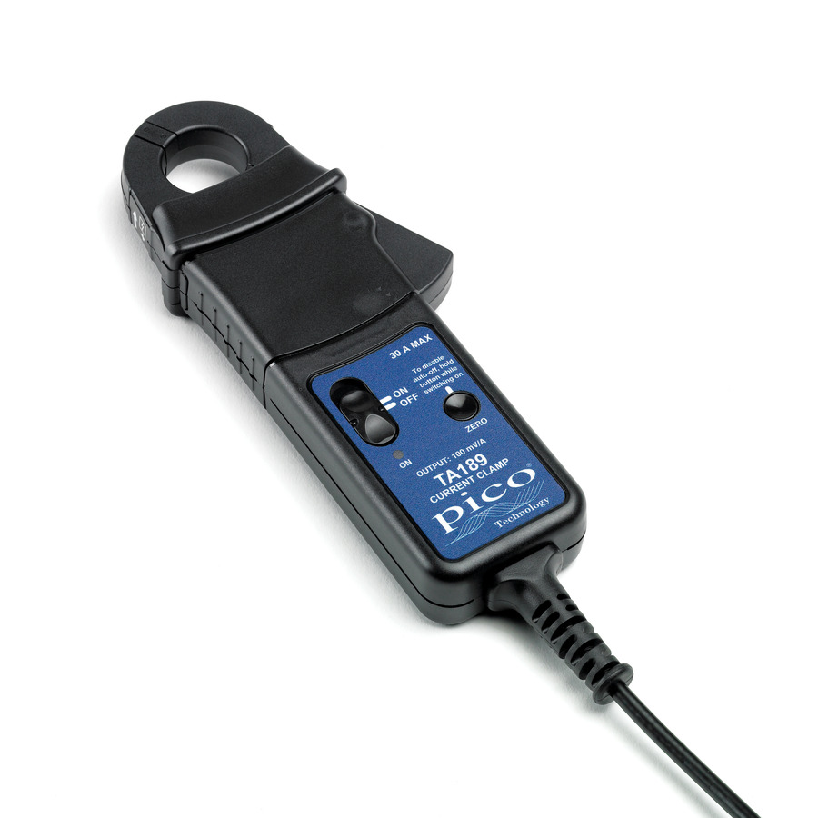 Pico Technology TA189 Current Probe, Precision, 30 A AC/DC, BNC Connector