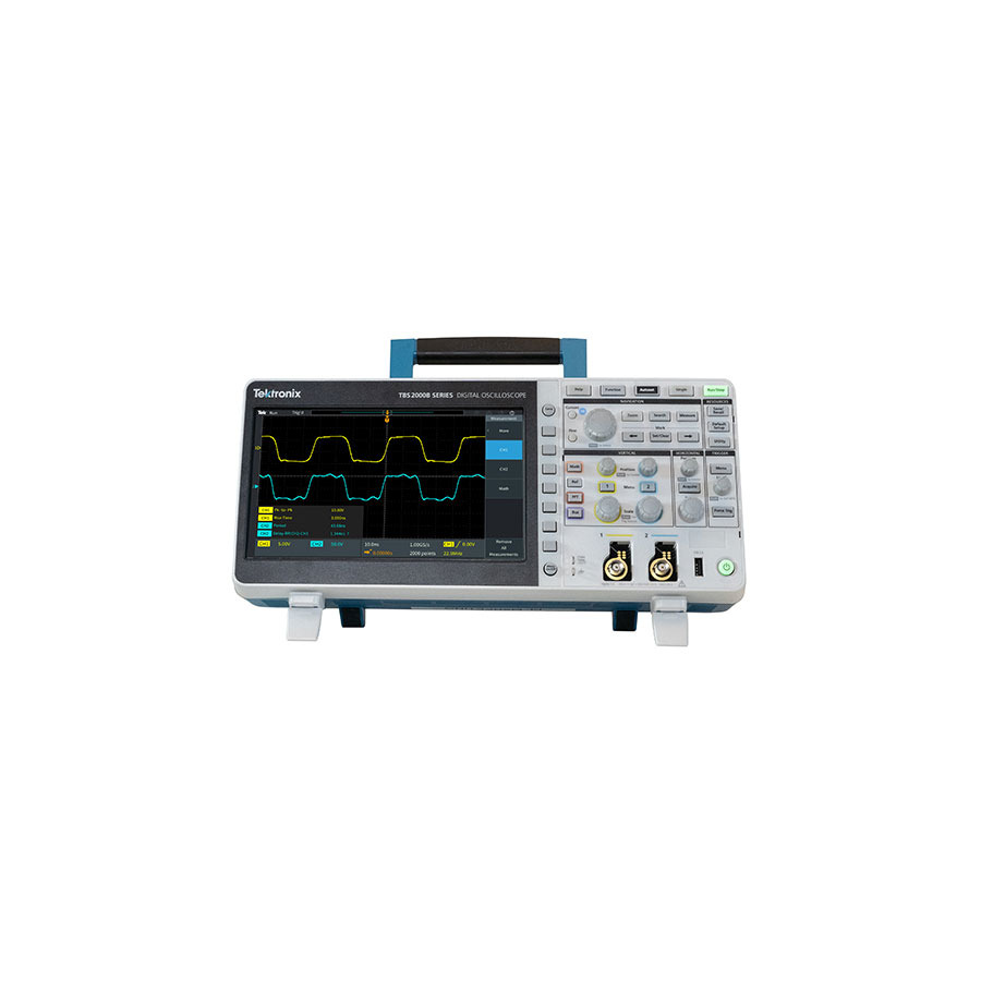 Tektronix TBS2202B Digital Storage Oscilloscope, 2 CH, 200 MHz, 1 GS/s, 5 Mpts, TBS2000B Series