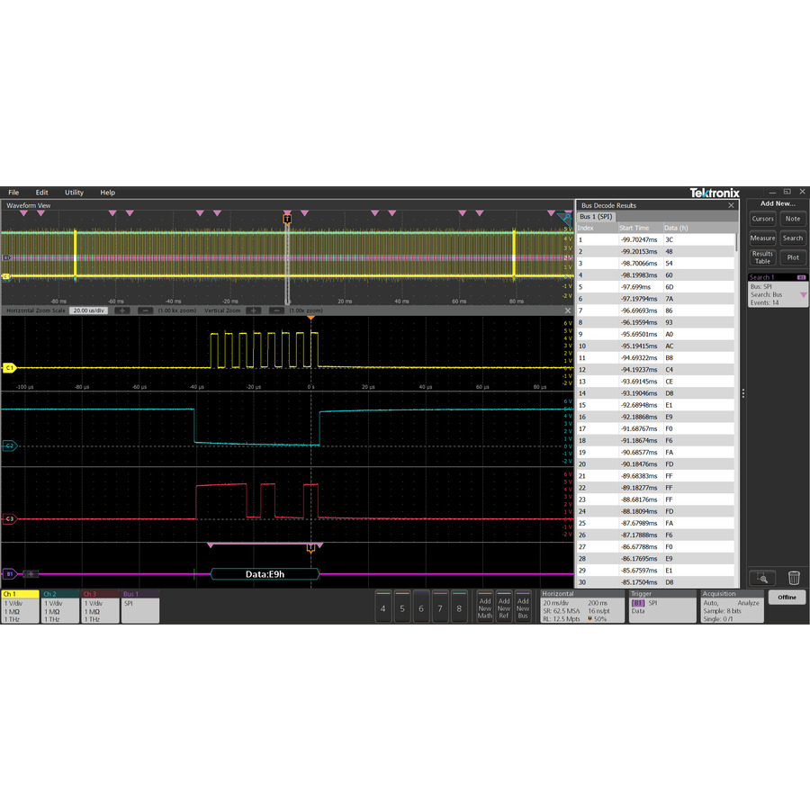 Tektronix TEKSCOPE-PRO-SR Pro Serial Decode PC Software License, TekScope Series