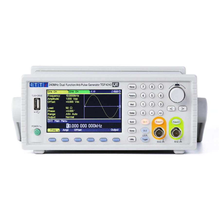 Aim-TTi TGF4242 Function/Pulse/Arbitrary Generator, 2 CH, 240MHz, USB/LXI, TGF4000 Series