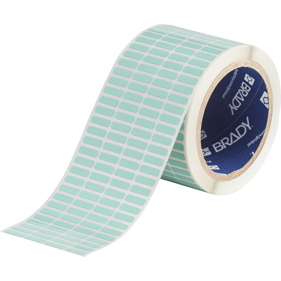 Brady THT-14-776-10 Thermal Transfer Label .650"x.2" Printable, Lt Green