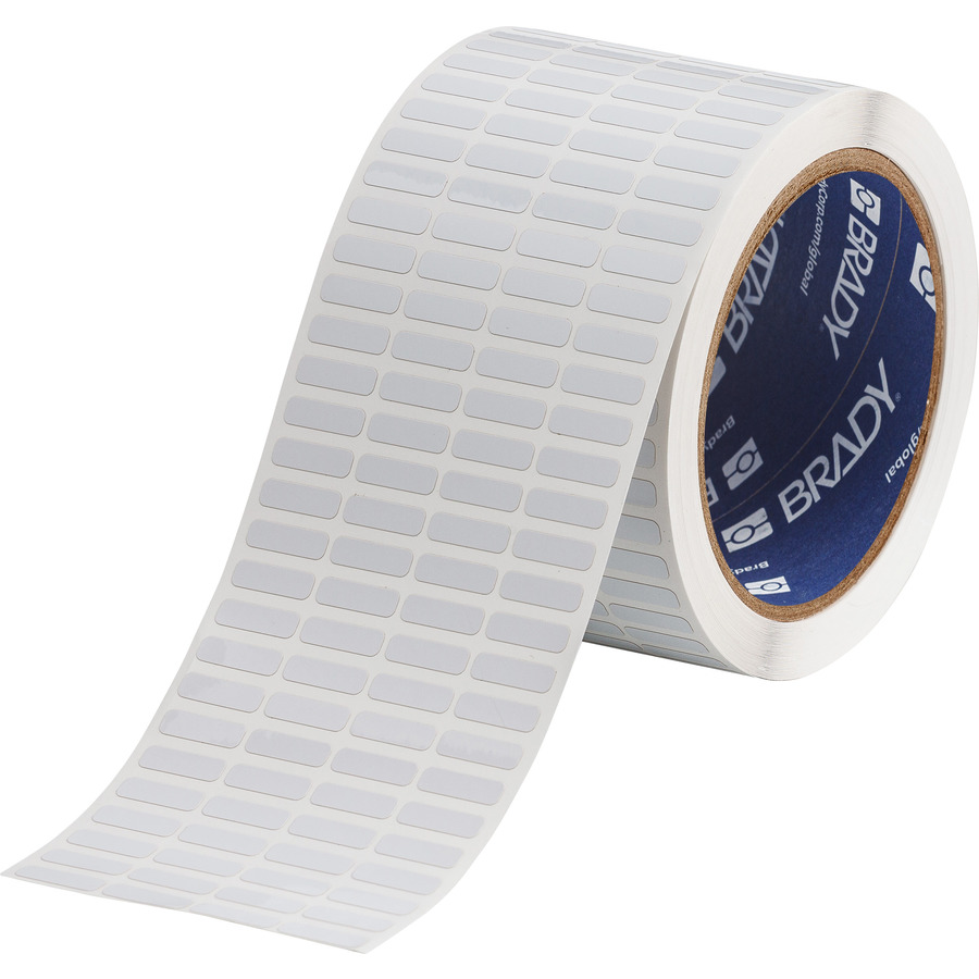 Brady THT-14-728-10 PA Polyimide Labels, White, Matte, 3" Core, .25" x .75"