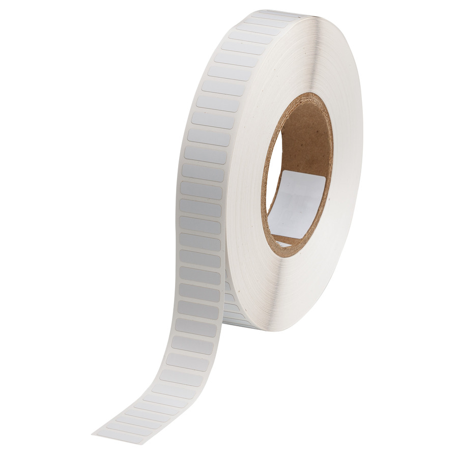 Brady THT-49-718-10-PA 40037687 Polyimide Labels, Glossy, White, 3" Core, .25" x .9", 10K/Roll