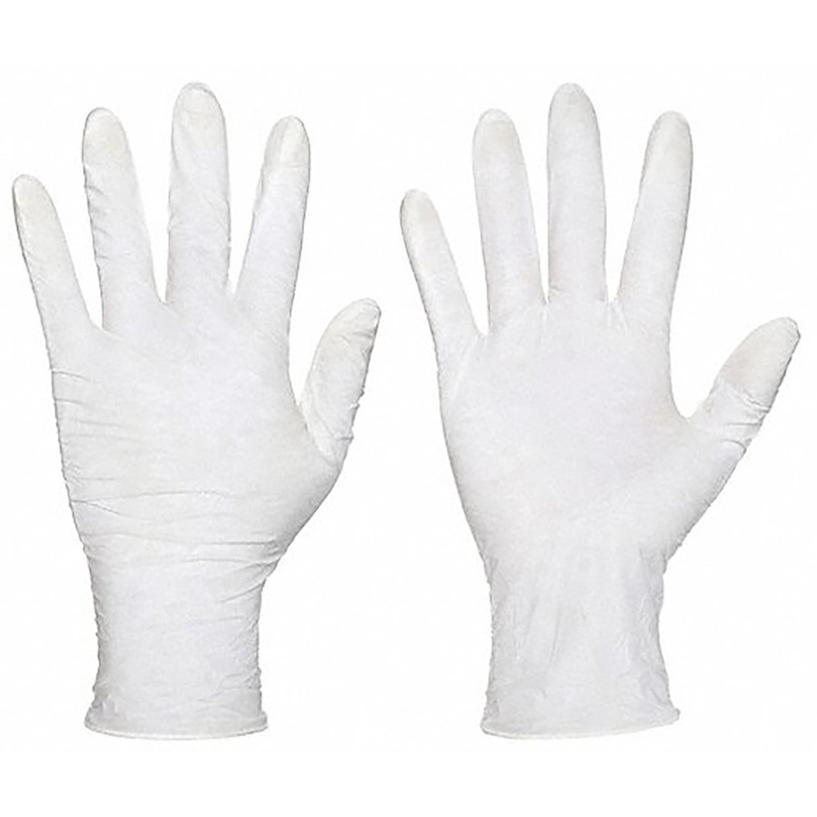 Techni-Pro ISO5NitGl-S White Gloves, 9" Nitrile, 5Mil Cleanroom ISO 5 / Class 100, Small 100/Bag