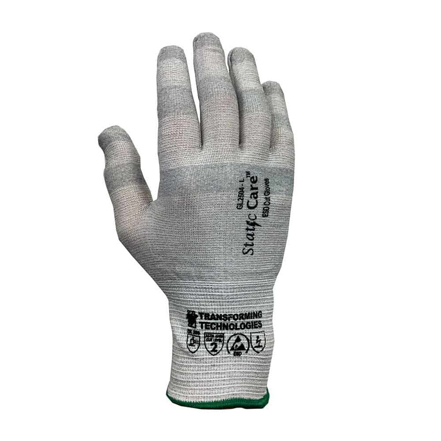 Transforming Technologies GL2501 Gloves, ESD, Cut Resistant, Plain, X-Small