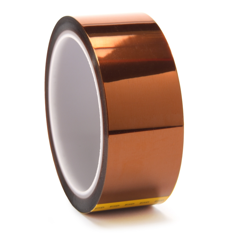 Techni-Pro TST-LSK-1500 Kapton Tape, Low Static , 1-1/2"x36 Yds, 3" Core, 2.5 mil, Silicone Adhesive