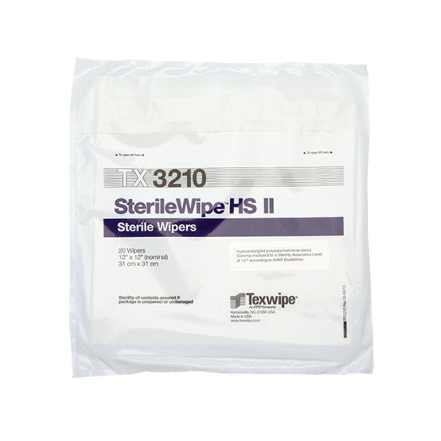 TestEquity: Texwipe TX3210 Cleanroom Wipers, Dry, Sterile , 12 x