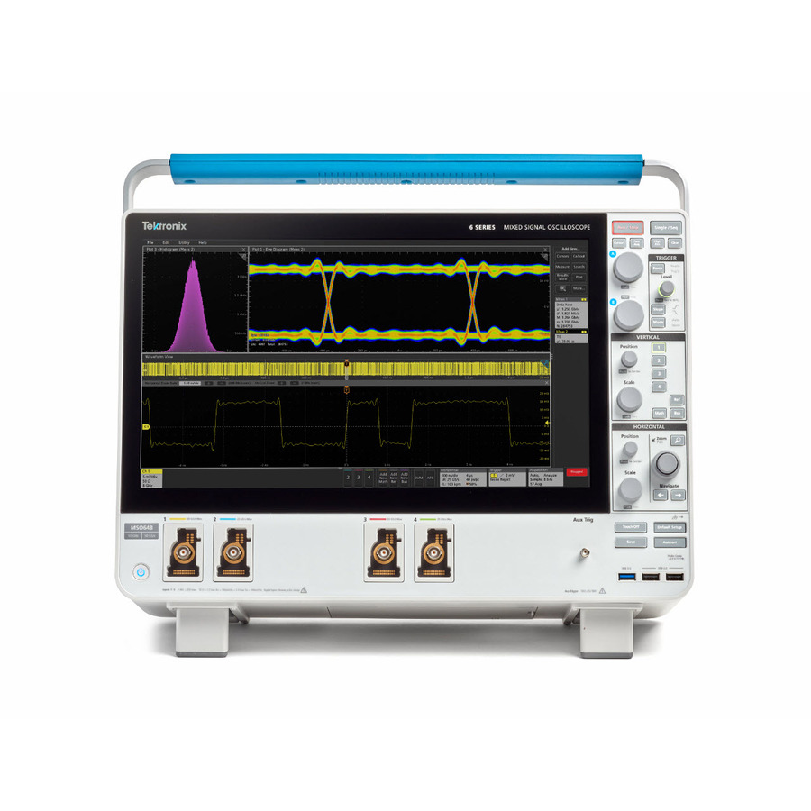 Tektronix MSO64B 6-BW-4000 Mixed Signal Oscilloscope, 4+32 CH, 4 GHz, 25-50 GS/s, 6 Series B MSO