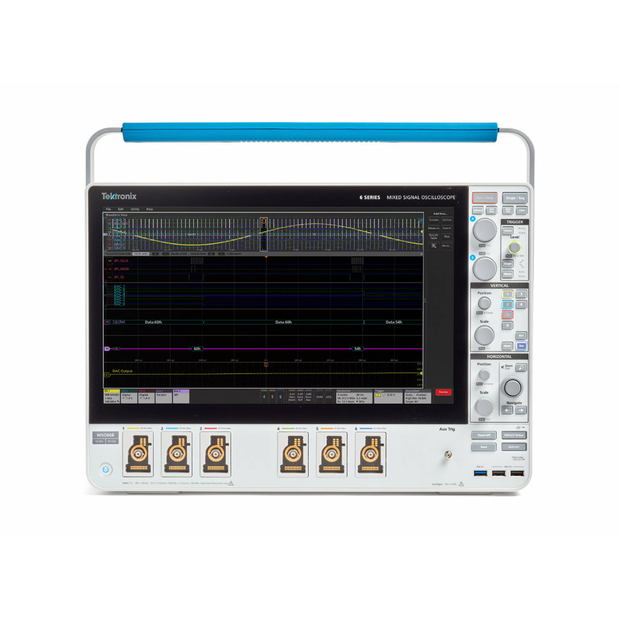 Tektronix MSO66B 6-BW-10000 Mixed Signal Oscilloscope, 6+6 CH, 10 GHz, 25-50 GS/s, 6 Series B MSO