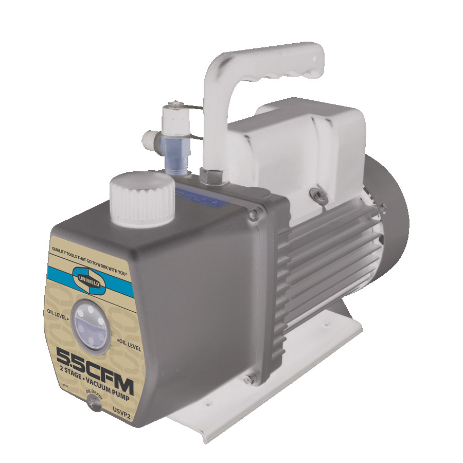 TestEquity: Uniweld U5VP2 Vacuum Pump, 5.5 CFM, 1/2 HP, 2-Stage