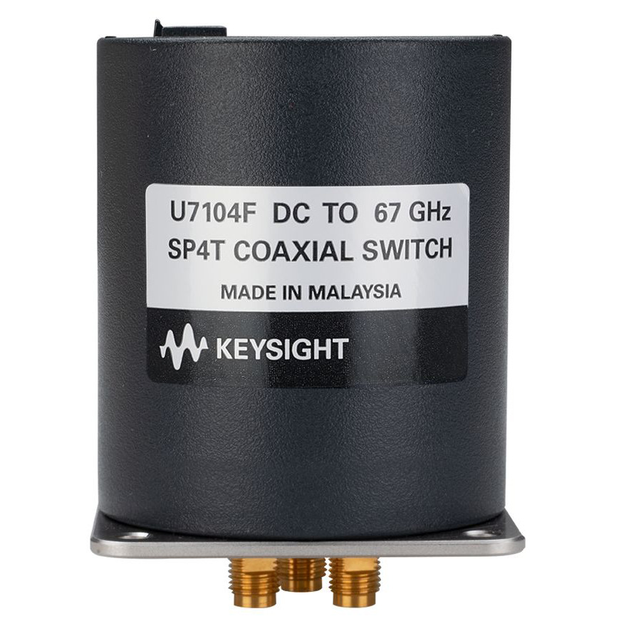 Keysight U7104F/200 Electromechanical Switch, Multiport, SP4T, DC to 67 GHz, Terminated