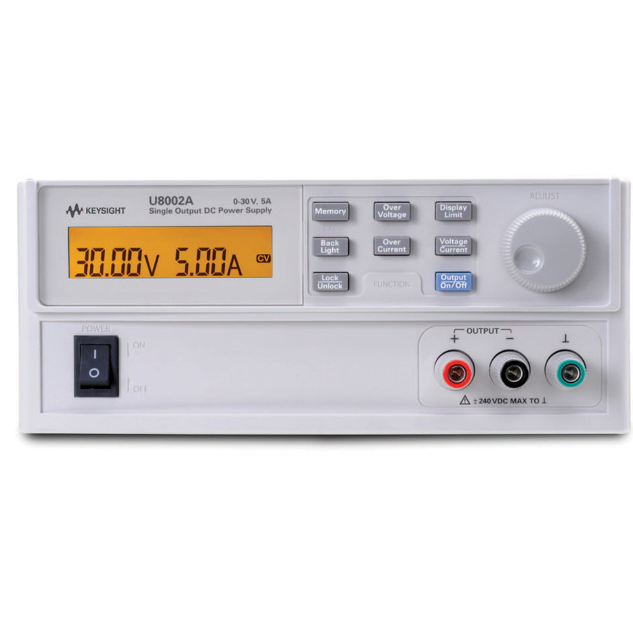 Keysight U8002A/0EM DC Power Supply, Single Output, 30V, 5A, 150W, GPIB, RS-232, U8000 Series