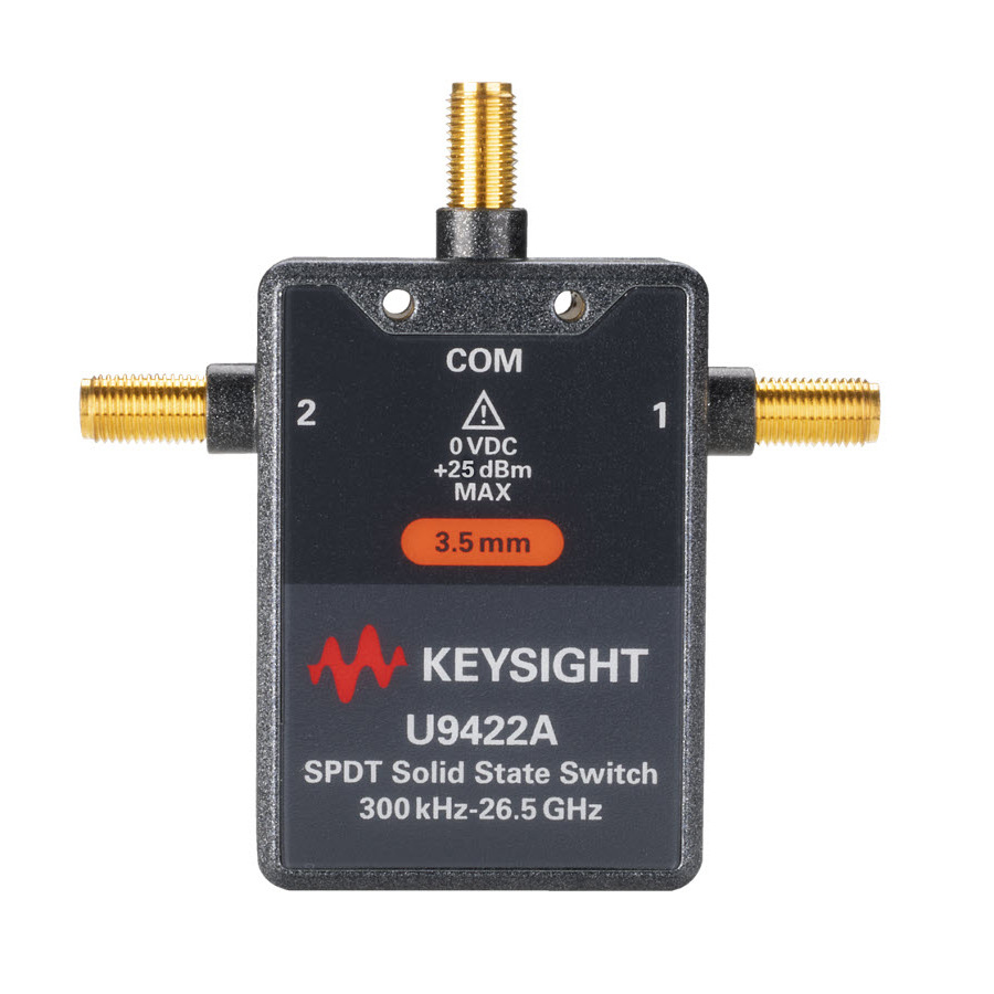 Keysight U9422A/001/101 Solid State FET Switch, 300 kHz-26.5 GHz, SPDT, Solder Wire, U942xA/B/C Series