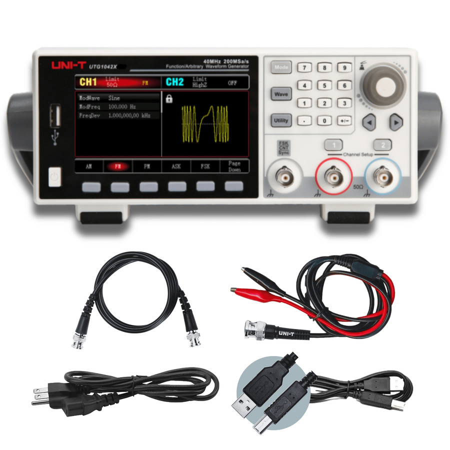 TestEquity: UNI-T UTG1022X Arbitrary Waveform Generator, 2 CH, 20