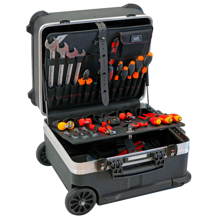 Explorer Cases V Rock Turtle PTS Vertical Tool Case, High Thickness Polyethylene Trolley, 2 TSA Locks