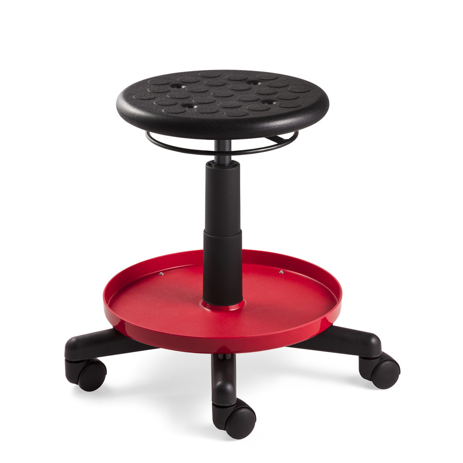 Bevco V3081P Maintenance Repair Stool, Seat Adjustable 16-1/2" - 20-1/2"