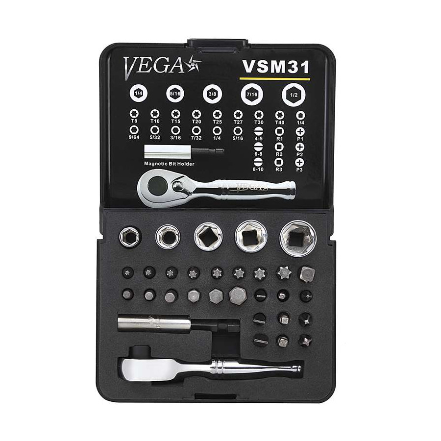 TestEquity: Vega V50-1TP Tamper Driver Bit Set, 50-Pc, Multiple