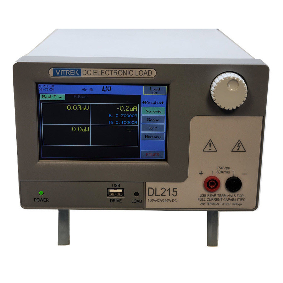 Vitrek DL215 DC Electronic Load, 150 V, 42A, 250W, Integrated