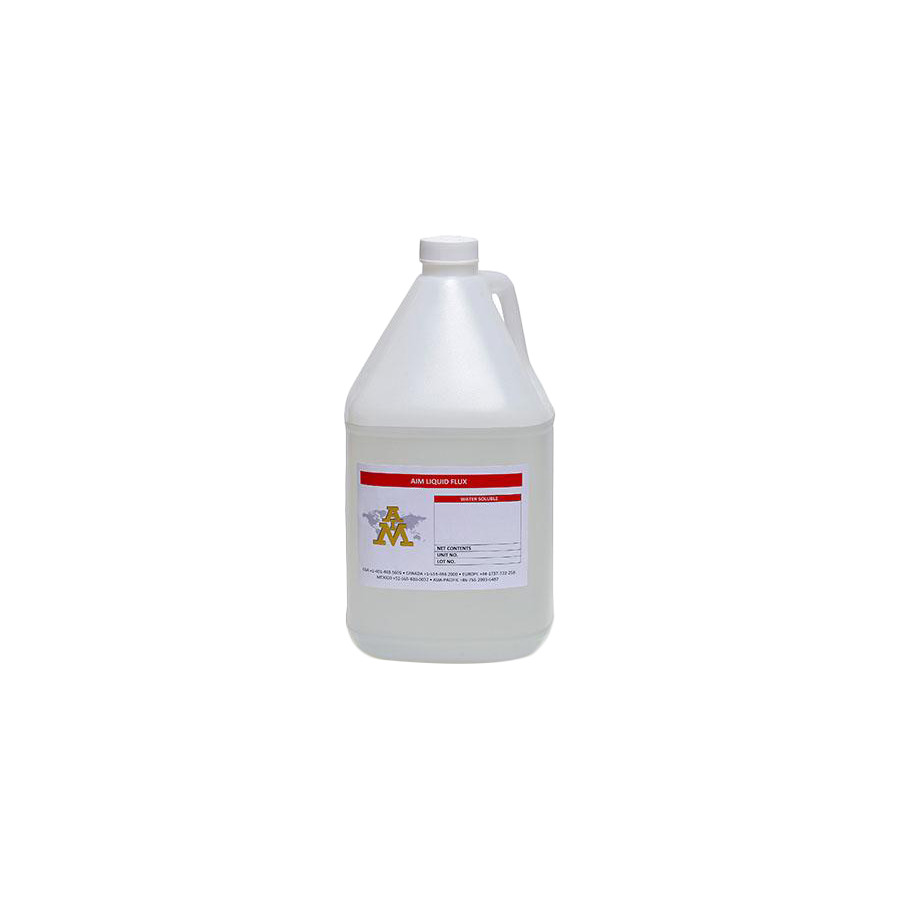 AIM Metals WS715M Soldering Flux, Water Soluble, Liquid, 1 Gal