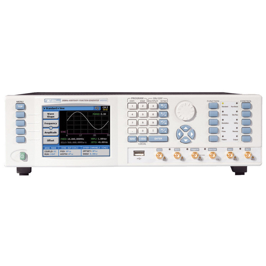 Tabor WS8352A Arbitrary/Function Generator, Dual Channel, 350MHz, WS Series