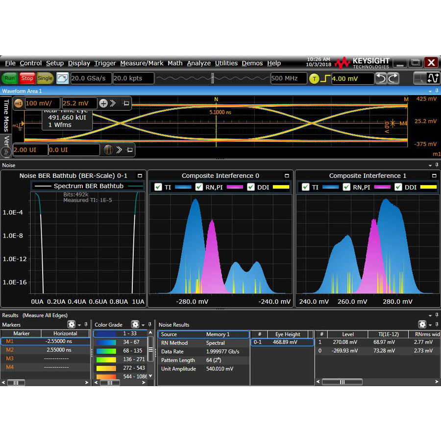 Keysight D9010JITA/R-B4P-001-L Jitter/Vertical/Phase Noise Analysis Software