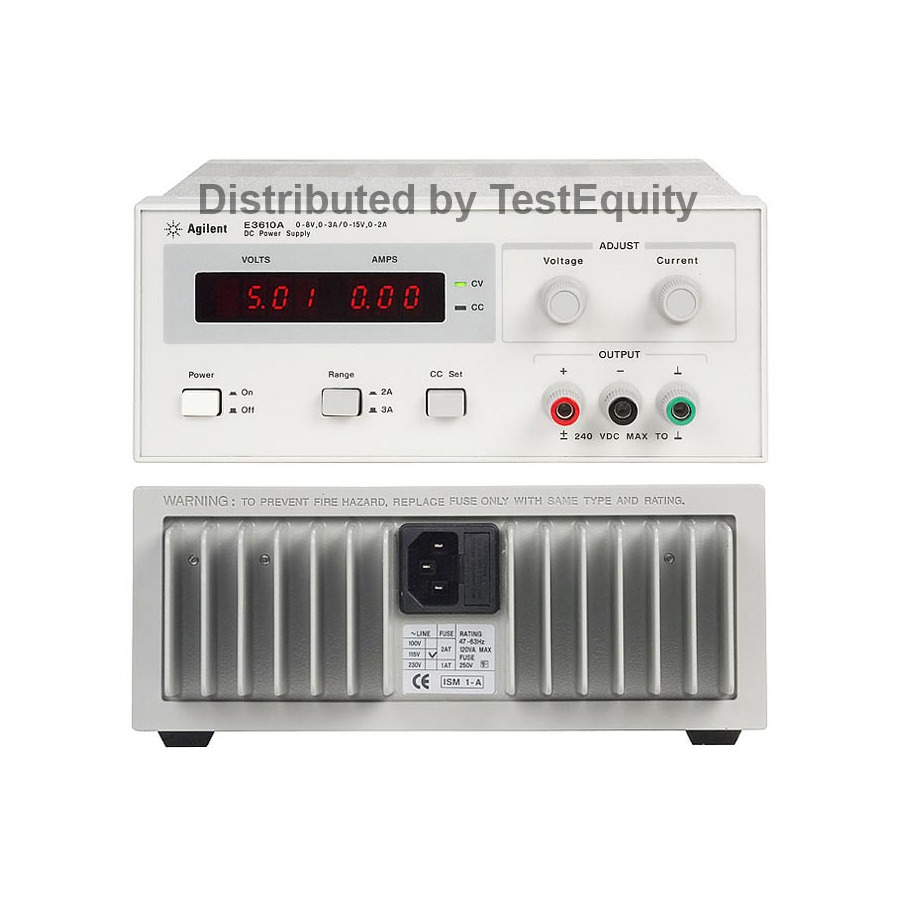 Keysight E3615A DC Power Supply, Single Output, 20V, 3A, 60W