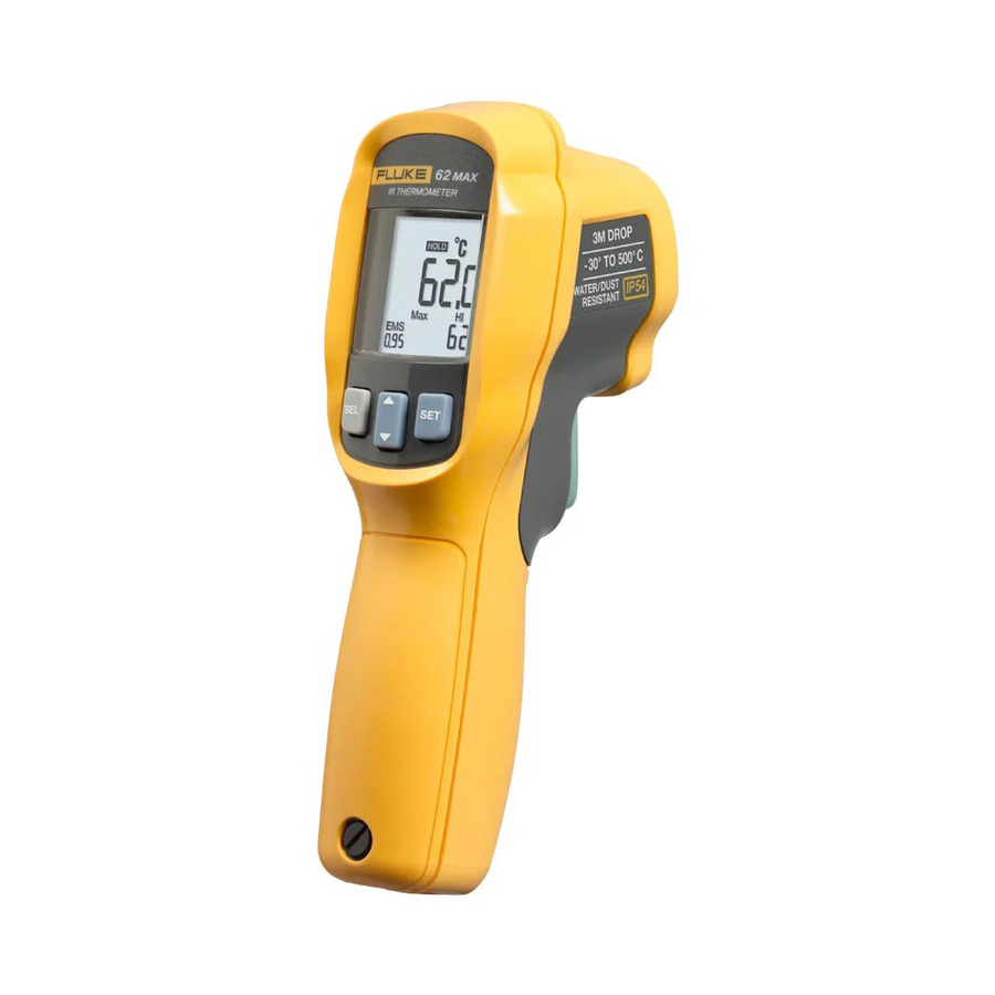 Fluke FLUKE-62MAX CAL Infrared Thermometer, -30 to 500C, 10:1 Spot, Cal Traceable, 62 MAX Series