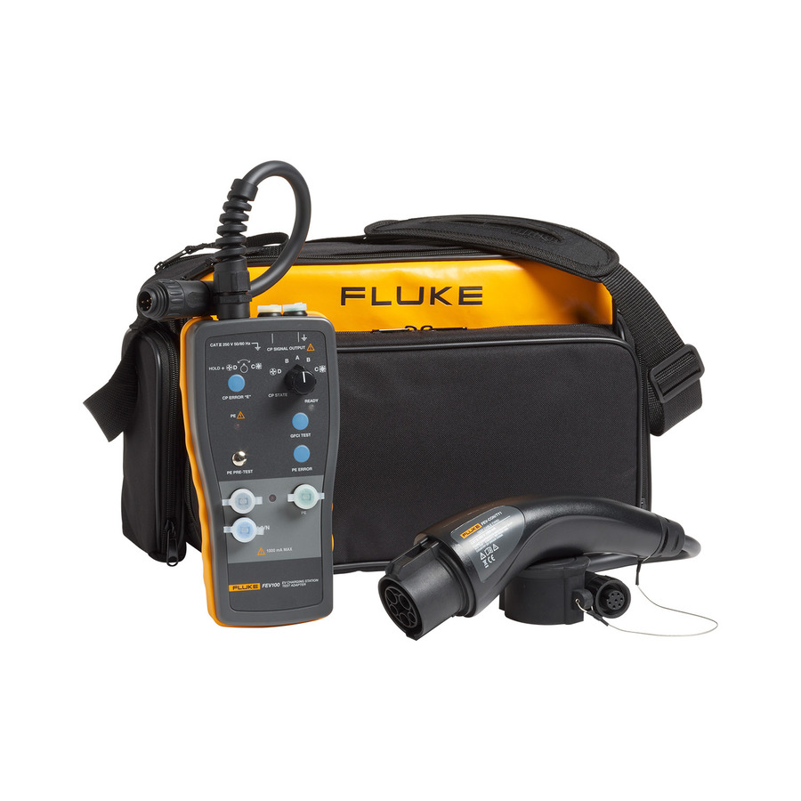 Fluke FLK-FEV100/TY1 EV Charging Station EVSE Test Adapter, Type 1 Connector & Cable, FEV100 Series