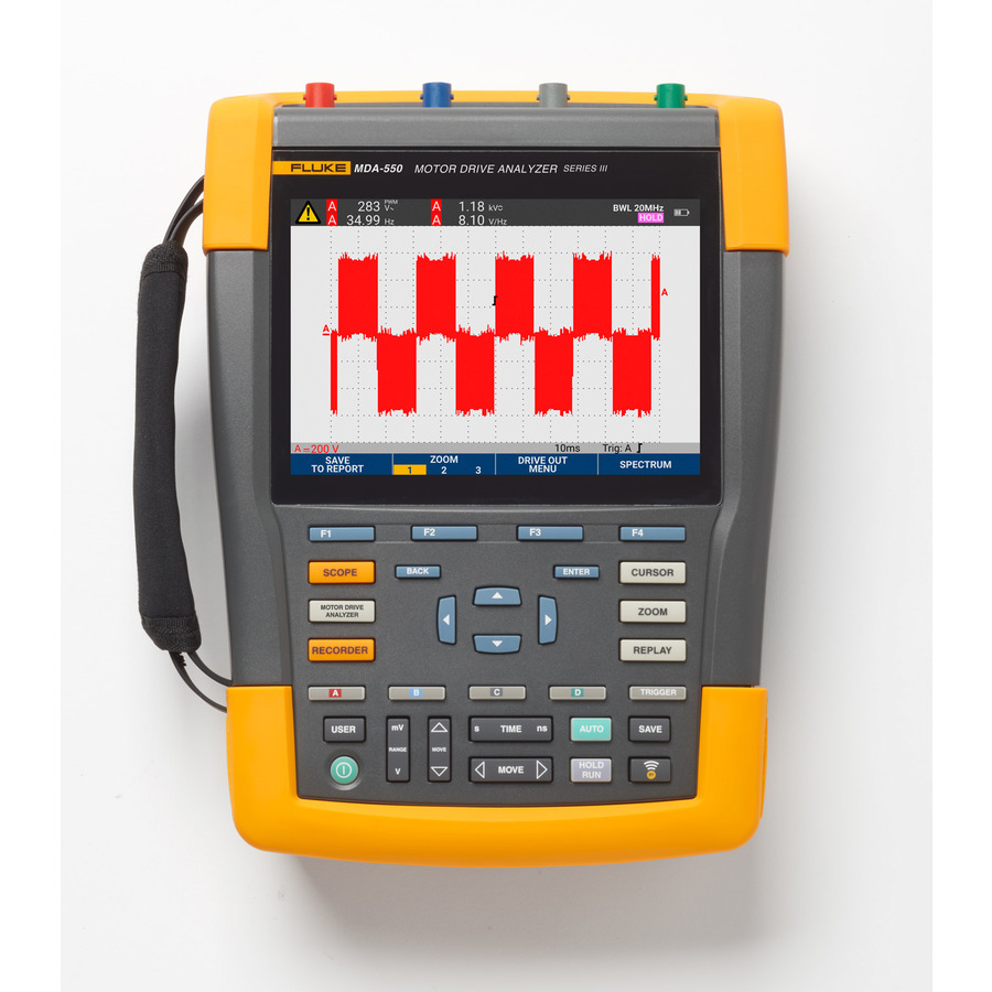 Fluke FLUKE-MDA-550-III Motor Drive Analyzer, 4 Channel, CLR PRO, MDA-550 Series III