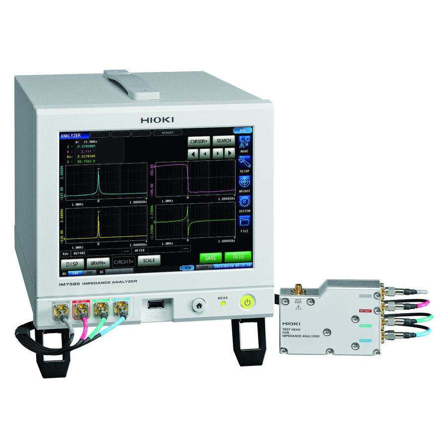 Hioki IM7585-02 Impedance Analyzer, 1 MHz-1.3 GHz, 100 mOhms to 5 kOhms, w/2m Cable, IM7580 Series