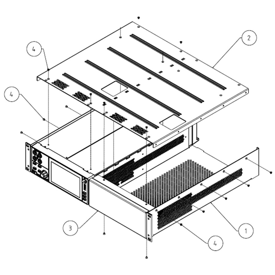 Rohde & Schwarz HZN96 Rack Adapter, 2H Option