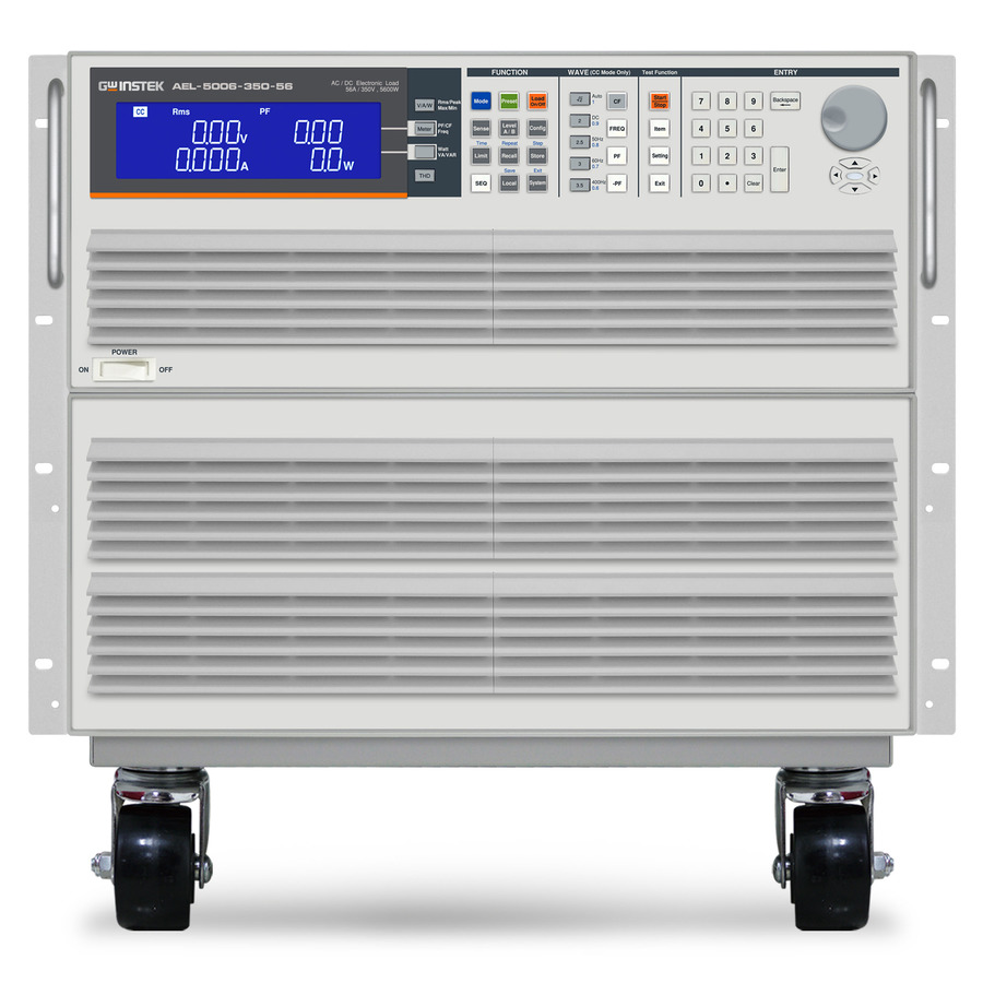 Instek AEL-5006-350-56 AC/DC Electronic Load, Single Input: 350Vrms, 56.0Arms, 5600W, AEL-5000 Series