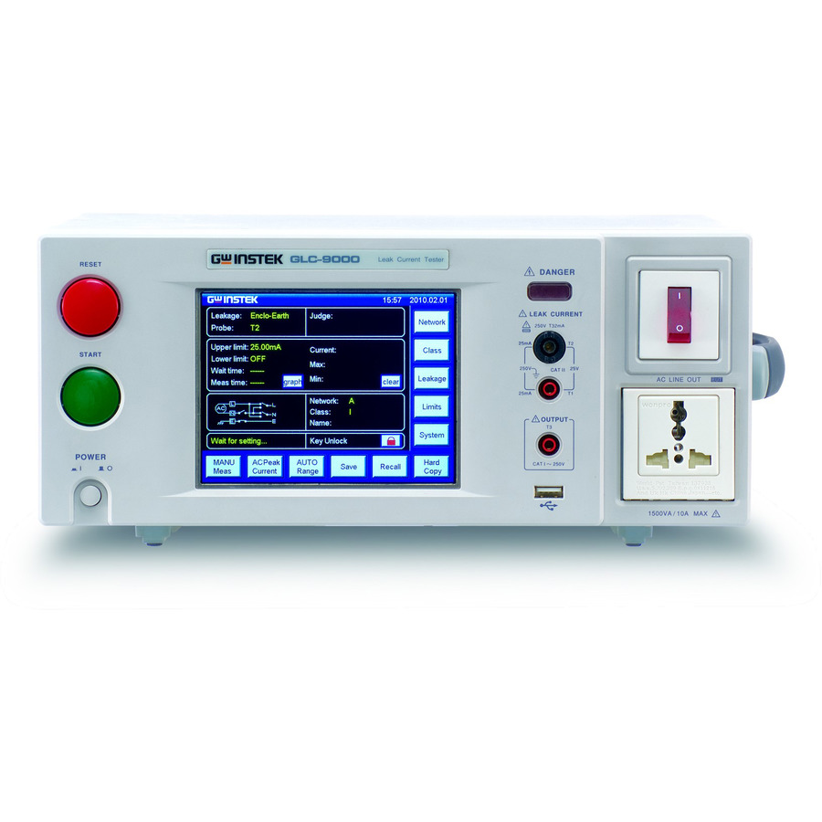 Instek GLC-9000 Leakage Current Tester, 4uA to 25mA, RS-232C, GPIB, USB, EXT-IO, GLC Series