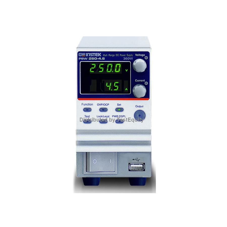 Instek PSW 250-4.5 Programmable Switching DC Power Supply, Multi-Range, 360W, PSW Series