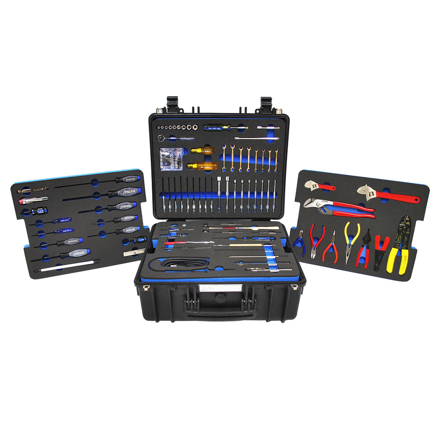 Jensen Tools JTC-17 Tool Kit W/ Foam Pallets and Heavy Duty Case