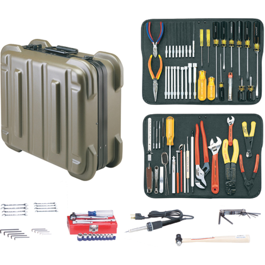 Jensen Tools JTK-17R Kit in Olive Rugged Duty Poly Case