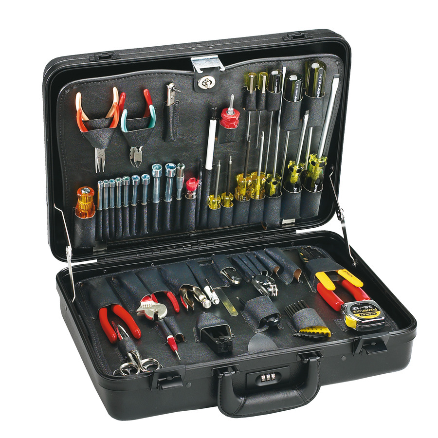 Jensen Tools JTK-2001S Technician's Service Kit with Slimline Poly Attache Case