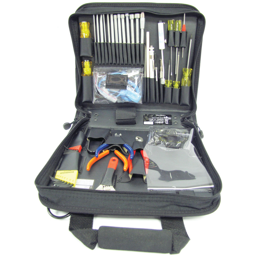 Jensen Tools JTK-34BK Technician Tool Kit, in Black Zippered Cordura Plus Case