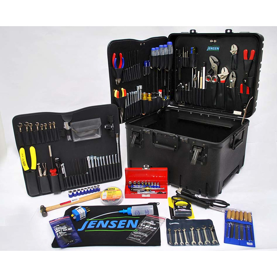 Jensen Tools JTK-78RLC Deluxe Medical Kit in 12" Roto Rugged Wheeled Case with Recessed Latches