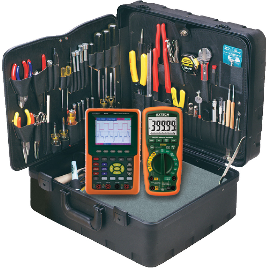 Jensen Tools JTK-87EXT1 Tool Kit with Extech EX530 Multimeter and MS420 Handheld Scope