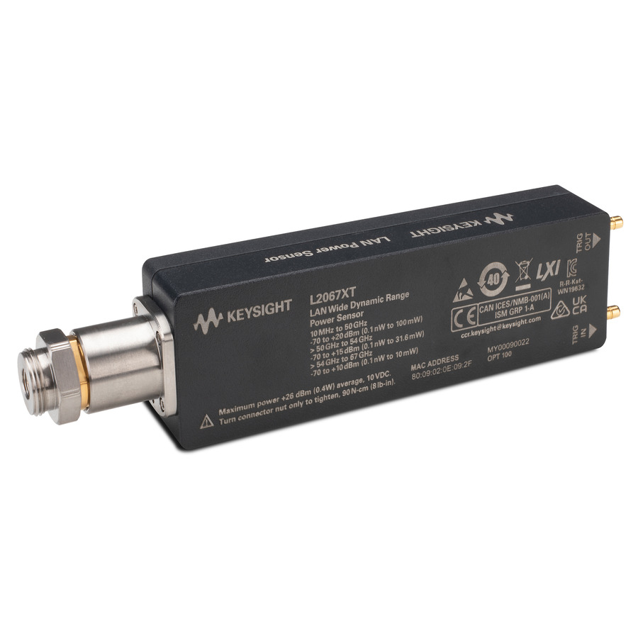 Keysight L2067XT/100/U2037A Thermal Vacuum Compliance Power Sensor, 10MHz to 67GHz, LAN