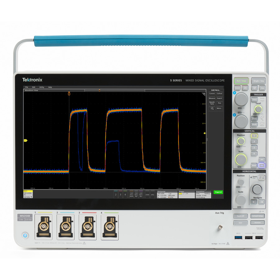 Tektronix MSO54B/5-BW-500 Mixed Signal Oscilloscope, 4+32 CH, 500 MHz, 6.25 GS/s, 5 Series B MSO