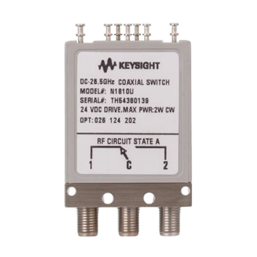 Keysight N1810UL/004/124/201/402 Coaxial Switch, DC to 4 GHz, SPDT