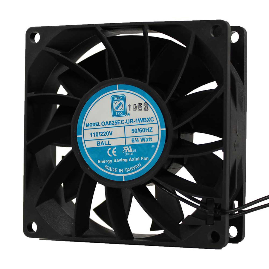 Orion Fans OA825EC-UR-1WBXC EC Fan, 110/220V, Universal Voltage, 80x80x25mm, OA825EC-XC Series