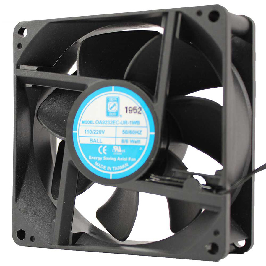 Orion Fans OA9232EC-UR-1WB EC Fan, 110/220V, Universal Voltage, 92x92x32mm, OA9232EC Series