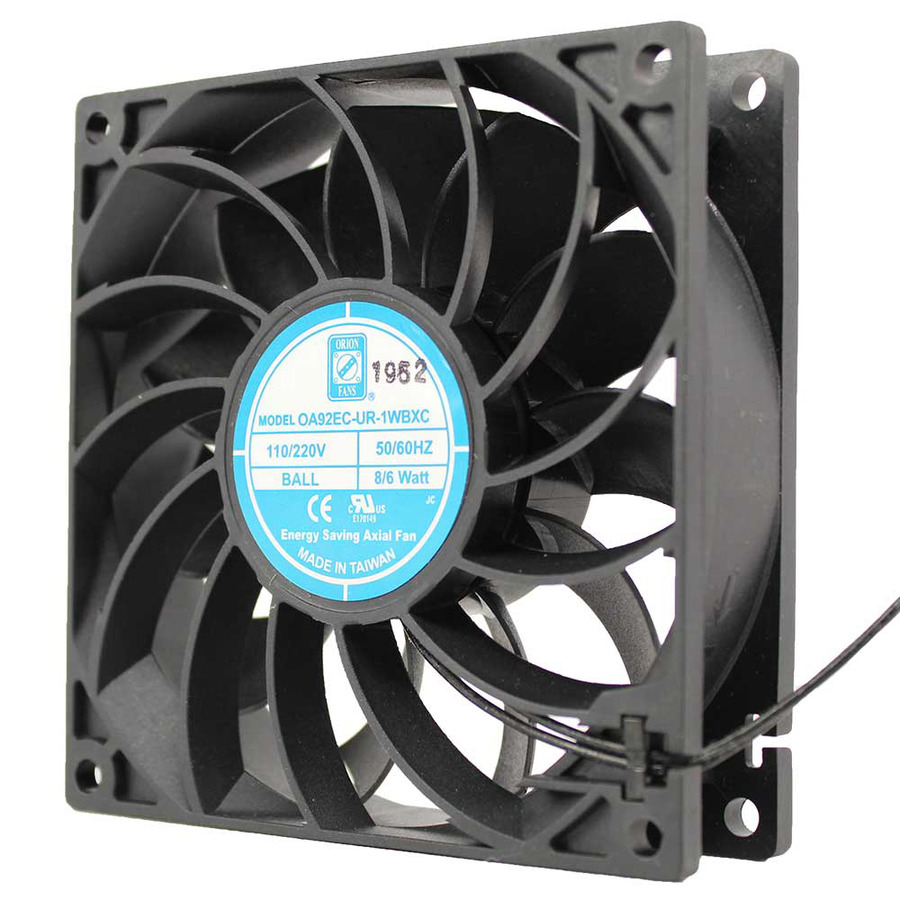 Orion Fans OA92EC-UR-1WBXC EC Fan, 110/220V, Universal Voltage, 92x92x25mm, OA92EC-XC Series