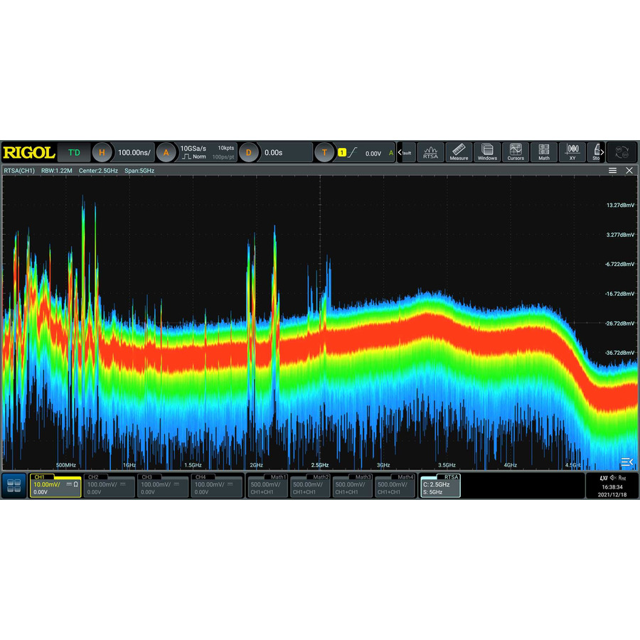 RIGOL DS70000-RTSA Real Time Spectrum Analysis - RTSA, Up to 40 MHz of Bandwidth, DS70000 Series